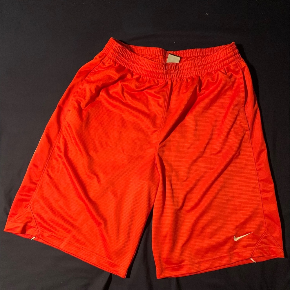 Nike Men’s Orange Large Athletic Shorts